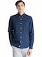 Tioga River Long-sleeved Flannel Shirt Polka Dot Blue