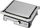 Hoomei Tabletop Electric Grill Ribbed Plate 2000W with Lid and Adjustable Thermostat 29.5cmx24cmcm