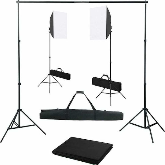 vidaXL Foto- und Videobeleuchtungsset 24W Mit Softbox und Stativ