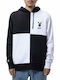 X Playboy Color Block Hanorac cu Glugă Negru
