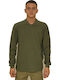 Paco & Co Men's Long Sleeve Blouse Polo Khaki