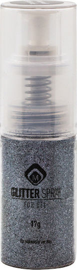 Magnetic Nail Design Glitter Spray Glitter για Νύχια Steel Grey σε Γκρι Χρώμα