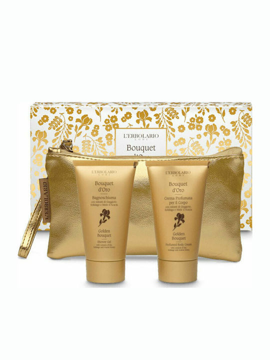 L' Erbolario Bouquet D'Oro Комплект за пътуване за Хидратация & Почистване на тялото 3бр
