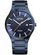 Bering Time Titanium Ανδρικό Ρολόι 39mm Μπαταρίας με Μπλε Μεταλλικό Μπρασελέ