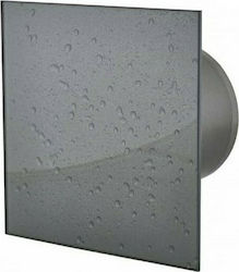 Microlink MM-P 06 Επιτοίχιος Εξαεριστήρας Μπάνιου 100mm Γκρι