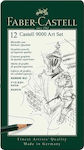 Faber-Castell 9000 Set de 12 Creioane Verzi