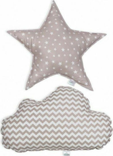 Funna Baby Διακοσμητικά Μαξιλάρια Κούνιας Paloma Γκρι 50x50cm 2τμχ