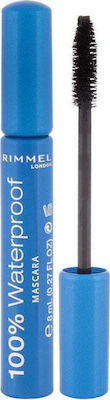 Rimmel 100% Waterproof Mascara για Μήκος 001 Black Black 8ml