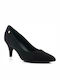 Piccadilly Pumps mit Chunky hohem Absatz Schwarz