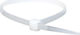 Arte Plast Plastische Kabelbinder 370mmx4,8mm in Weiß Farbe (100 Stück) 03-025
