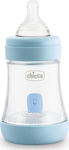 Chicco Plastic Baby Bottle Perfect Anti-colic with Silicone Teat 150ml for 0+ μηνών 1pcs Σιέλ