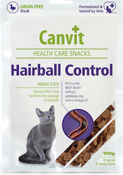 Canvit Hairball Control Snack-Leckereien mit Kartoffeln Snacks für Fellknäuel für Erwachsene Katzen 100gr 922101