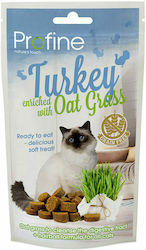 Profine Snack Treats with Turkey Cat Snack with Turkey & Oat Grass for Adult Cats 50gr