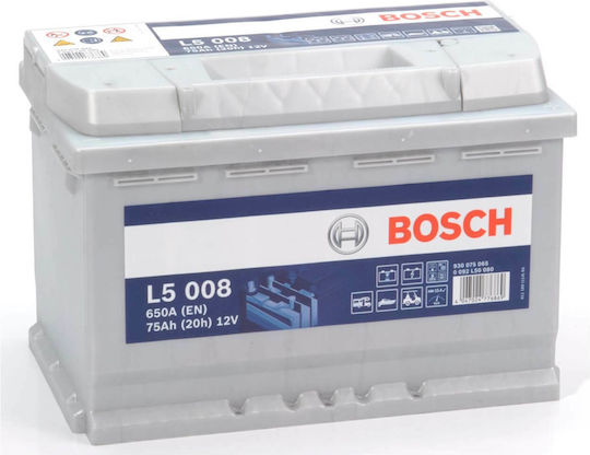 Bosch Baterie Auto L5008 cu Capacitate 75Ah și CCA 650A