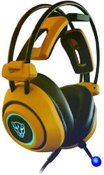 Motospeed H19 Over Ear Gaming Headset με σύνδεση USB Yellow