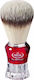 Omega Hi Brush Shaving Brush with Synthetic Hair Bristles Red