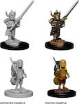 WizKids Dungeons & Dragons Nolzur's Marvelous Miniatures Unbemalte Figuren Halbling Kämpfer Männlich 2 Stück 73386