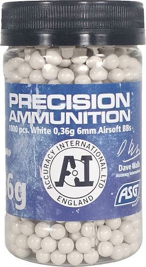 Asg Precision Ammunition Heavy 0,36g 1000pcs White 6.0mm