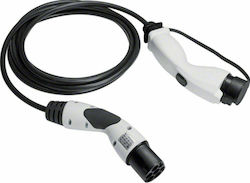 Hager Electric Car Single Phase Charging Station Cable 5m Type 2 - Type 1 XEV422