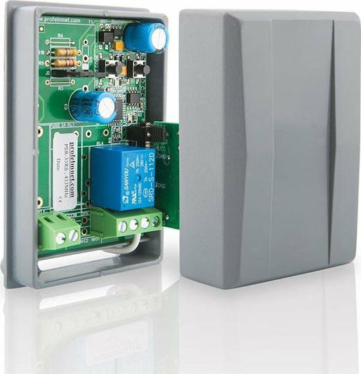 Profelmnet Panou de control pentru ușa de garaj 12V, 24V Receptor cu un singur canal 12-24VAC/DC cu cod rulant 433.92MHz
