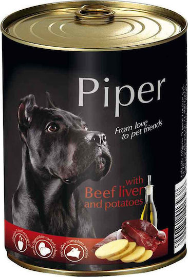 Dolina Noteci Piper Wet Food Dogs in Cans with Potatoes and Beef Grain-Free 800gr