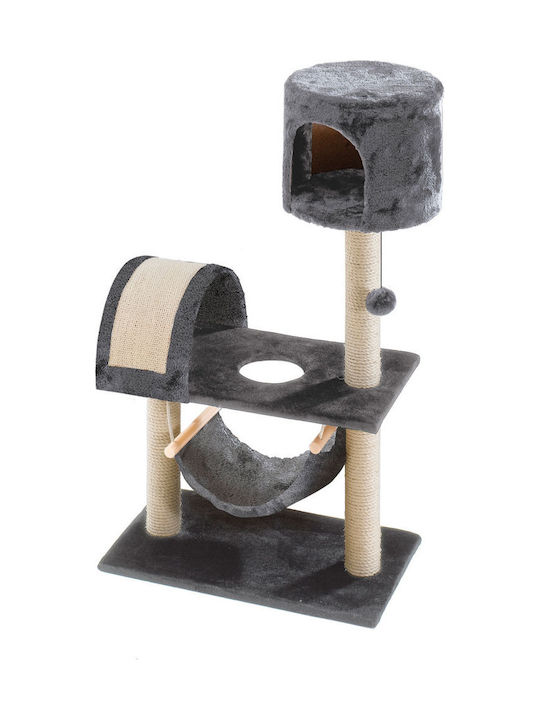 Ferplast Pa 4027 Kratzbaum Katzenbäume Gray 2 Ebenen 59x34x104cm