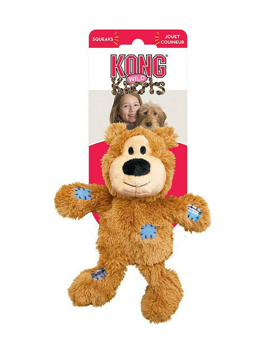 Kong Wild Knots Bear Λούτρινο Παιχνίδι Σκύλου με Ήχο Medium / Large 25εκ. 1τμχ (Διάφορα Χρώματα)