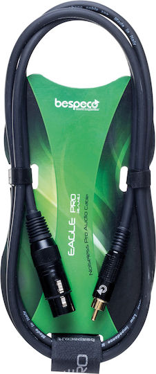 Bespeco XLR female to RCA male 3m Cable (EAXFR300)