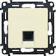 Legrand Valena Life Front Single Network Socket RJ45 Cat6 Beige 753242
