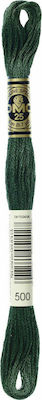 DMC Thread Embroidery Μουλινέ 117 Cotton in Green color 8m Dark Green