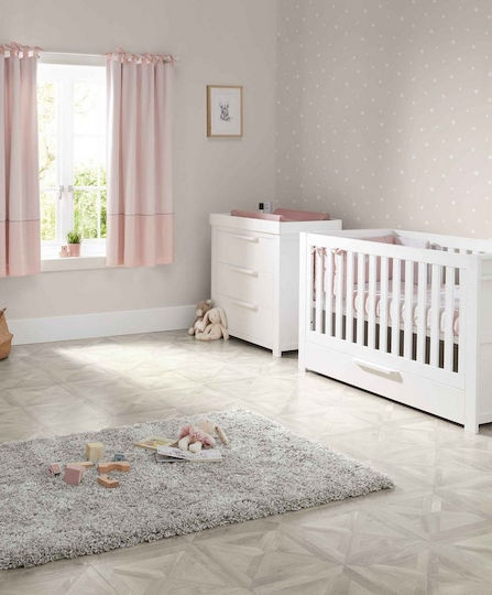 Mamas & Papas Franklin Nursery Furniture Set with Bed & Nursery Drawer White