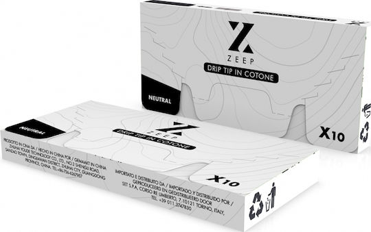 Zeep Vape Zeep Филтри Резервни Части Филтри 10 Бройки в Бял Цвят