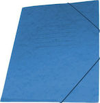A&G Paper Ordner Prespan mit Gummiband für Papier A4 Blau 25x35εκ