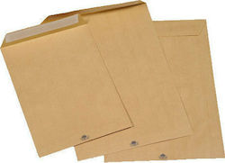 Typotrust Set of Envelopes Bag Type with Adhesive 10pcs in Brown Color 3043