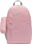 Nike Elemental Σχολική Τσάντα Πλάτης Γυμνασίου - Λυκείου σε Ροζ χρώμα Μ31 x Π13 x Υ46cm
