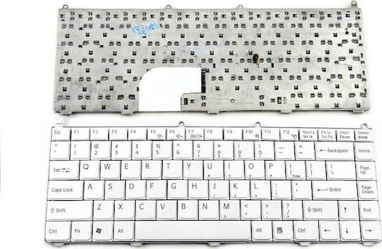Sony Laptop-Tastatur Für VAIO VGN-FE Mit Rahmen Und Englische (US) Tastatursprache In Weiß