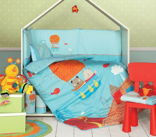 Nef-Nef Homeware Joy Animals Pătură pentru bebeluși Bumbac Multicolor 90x140cm
