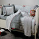 Down Town Home Βρεφικό Κουβερλί 701 95x145cm Grey