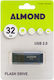 Almond Prime 32GB USB 2.0 Stick Albastru