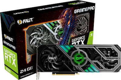 Palit GeForce RTX 3090 24GB GDDR6X GamingPro Κάρτα Γραφικών PCI-E x16 4.0 με HDMI και 3 DisplayPort