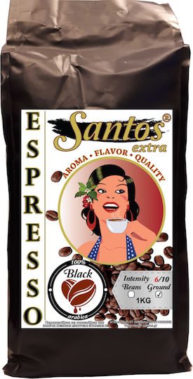 Santos Extra Cafea Espresso Arabica Brazilia 100% Măcinat 1kg