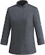 Egochef Mantel Koch 100% Mikrofaser Damen Gray ...