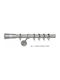Import Hellas Extendable Metallic Curtain Pole No1 Single Φ25mm 140-250cm Nickel / Chrome Matt 140-250cm. -7