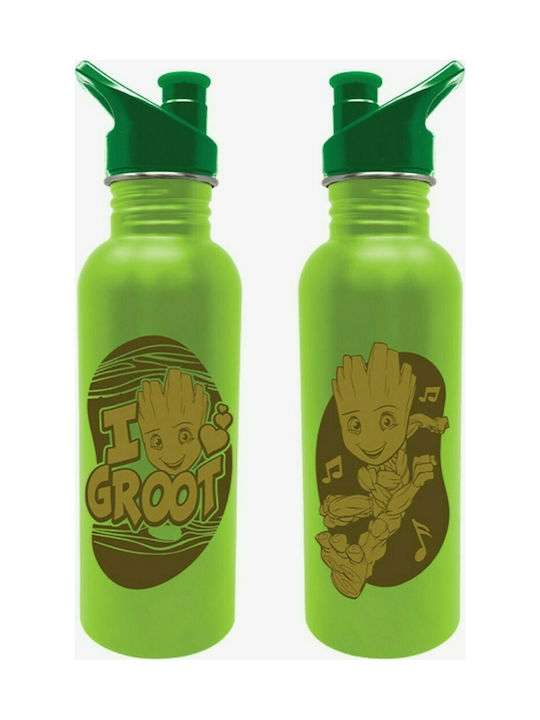 Pyramid International Marvel Groot Stainless Steel Water Bottle 700ml Green