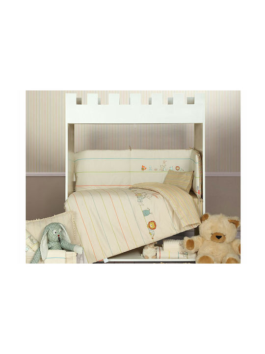 Nef-Nef Homeware Cute Toys Animals Baby Quilt Baumwolle Beige-Multicolor 90x140cm 017316