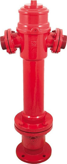 Mobiak Handgriff Absperrventil Gehweg Höhe 1m Eingang 3'' Ausgang 2x2 1/2'' Maximaldruck 16bar