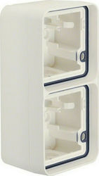 Hager Cubyko Switch Box Wall-mounted Double Ver...