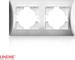 Lineme Hseries Schalterrahmen 2-fach Horizontal...