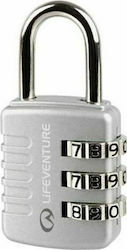 Lifeventure Combi Locks Ατσάλινο Λουκέτο Πέταλο Συνδυασμού με Πιστοποίηση TSA 30mm