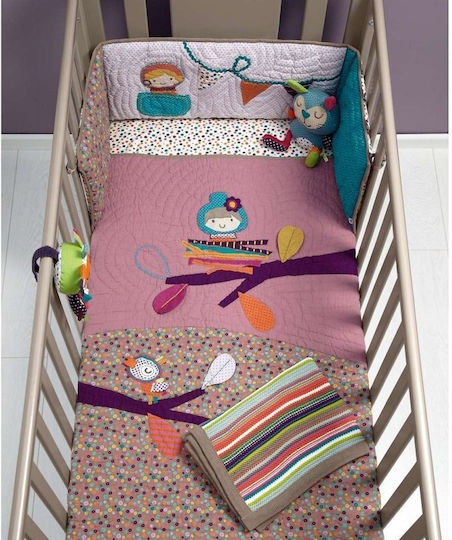Mamas & Papas Cotton Baby Quilt Timbuktales 100x120cm Multicolour